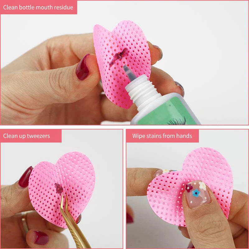 200pcs Pink Lint Free Nail Wipes - Image 6