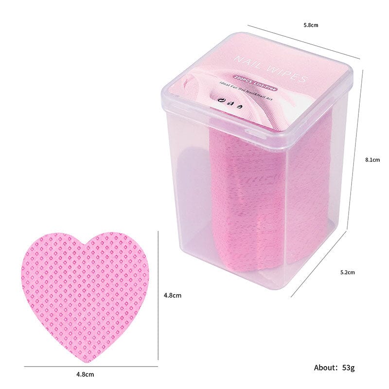 200pcs Pink Lint Free Nail Wipes - Image 7