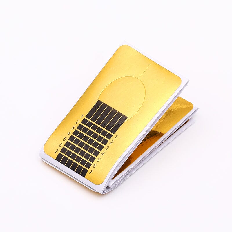 20pcs Gold Extension Nail Forms - Image 2