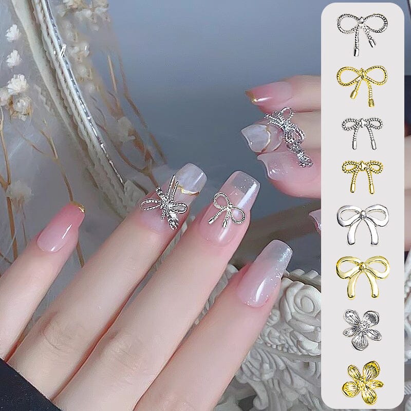 20pcs Metal Bowknot 3D Nail Decoration