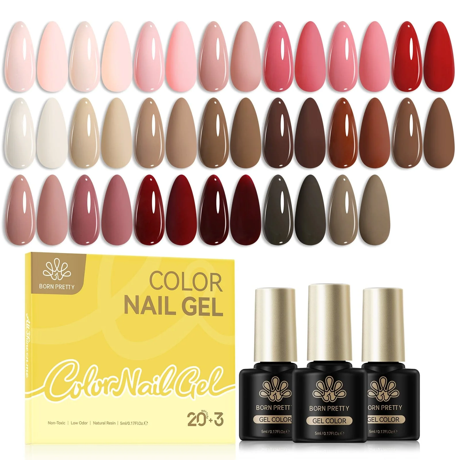 23 Bottles Color Gel Polish Set S14 Old Dream 5ml