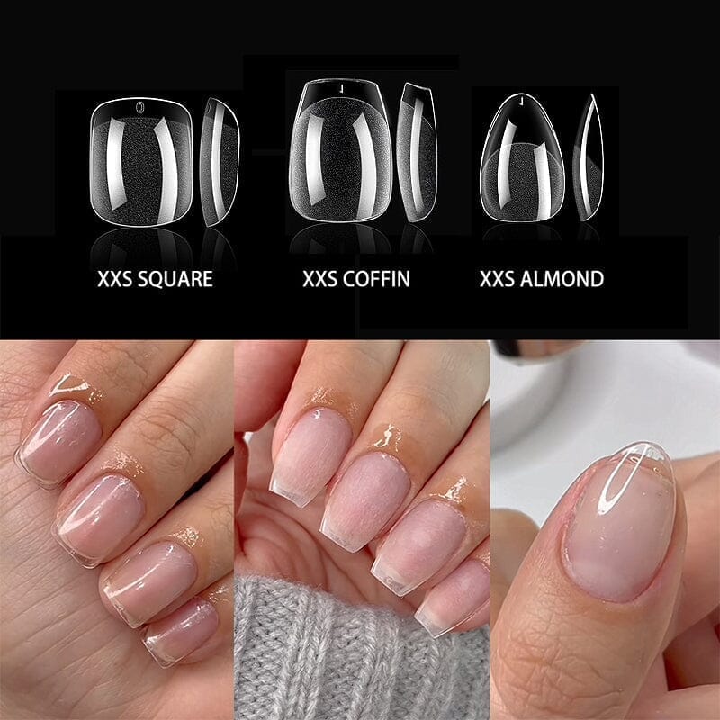 240pcs Coffin Semi-Matte False Nail Tips - Image 4