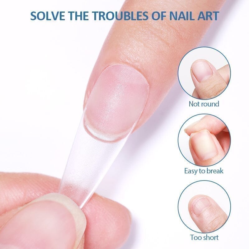 240pcs M-Oval Semi-Matte False Nail Tips - Image 3