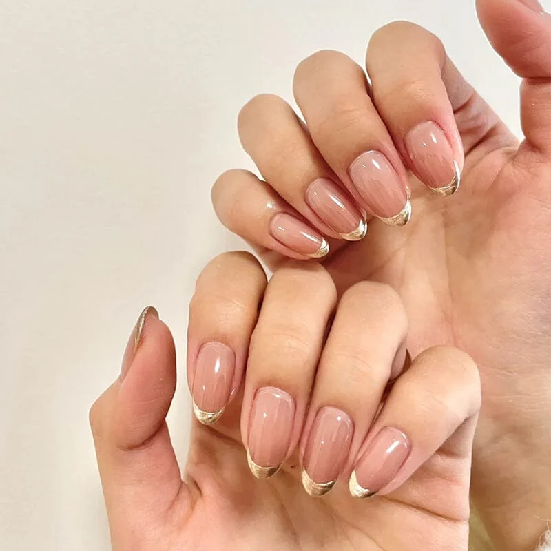 24pcs DY1312-B7 Almond Press on Nails - Image 3