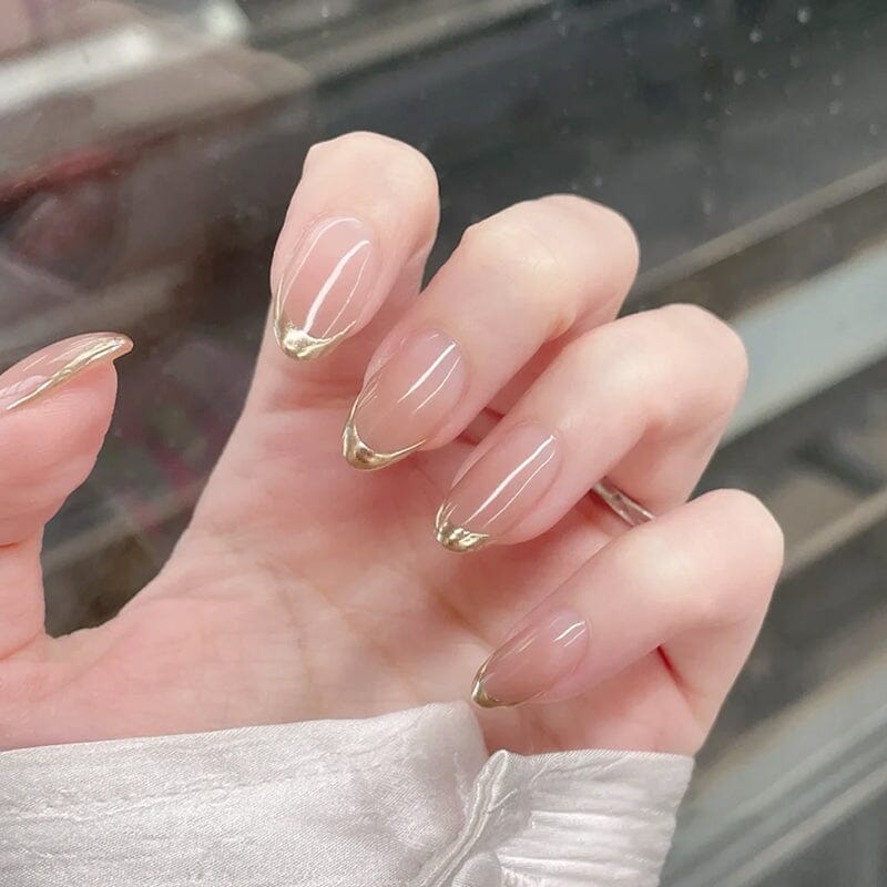 24pcs DY1312-B7 Almond Press on Nails - Image 5
