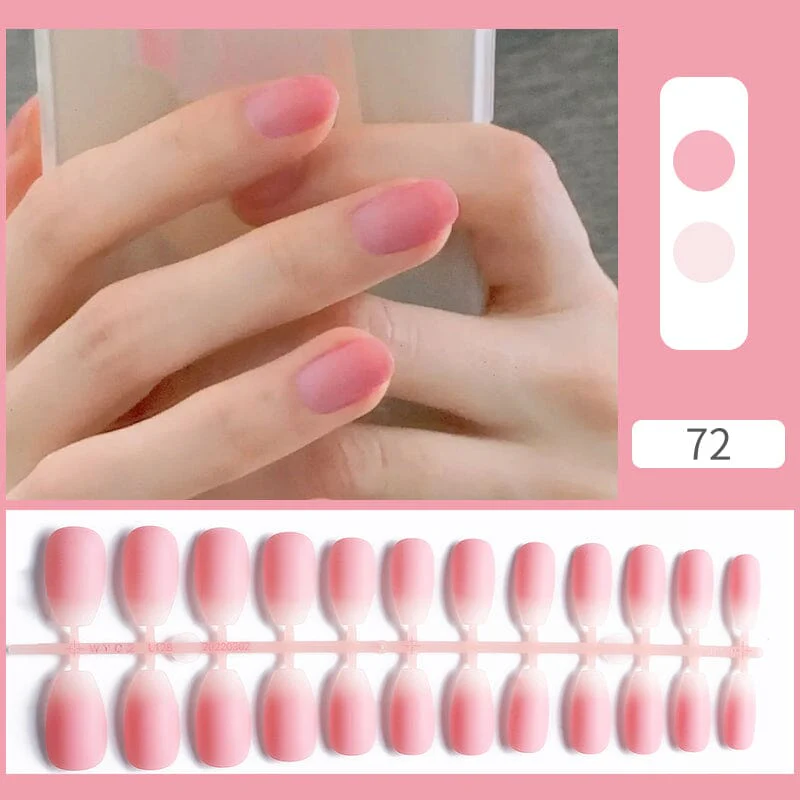 24pcs Press on Nails Gradient Nails Fake Nail Tips - Image 5
