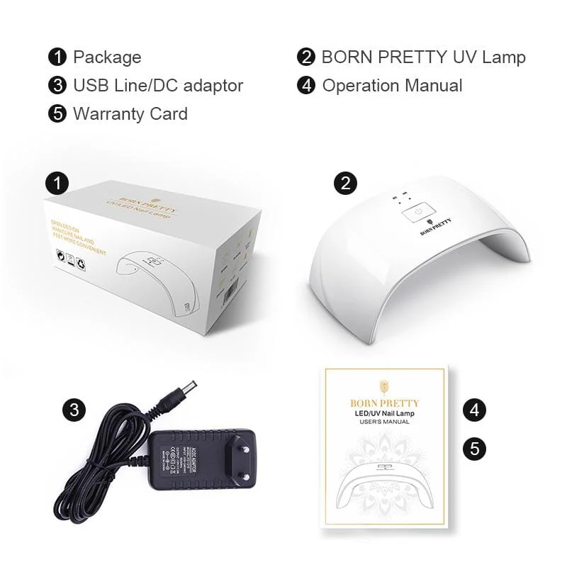 24W UV LED Nail Lamp US Type Plug - Image 2