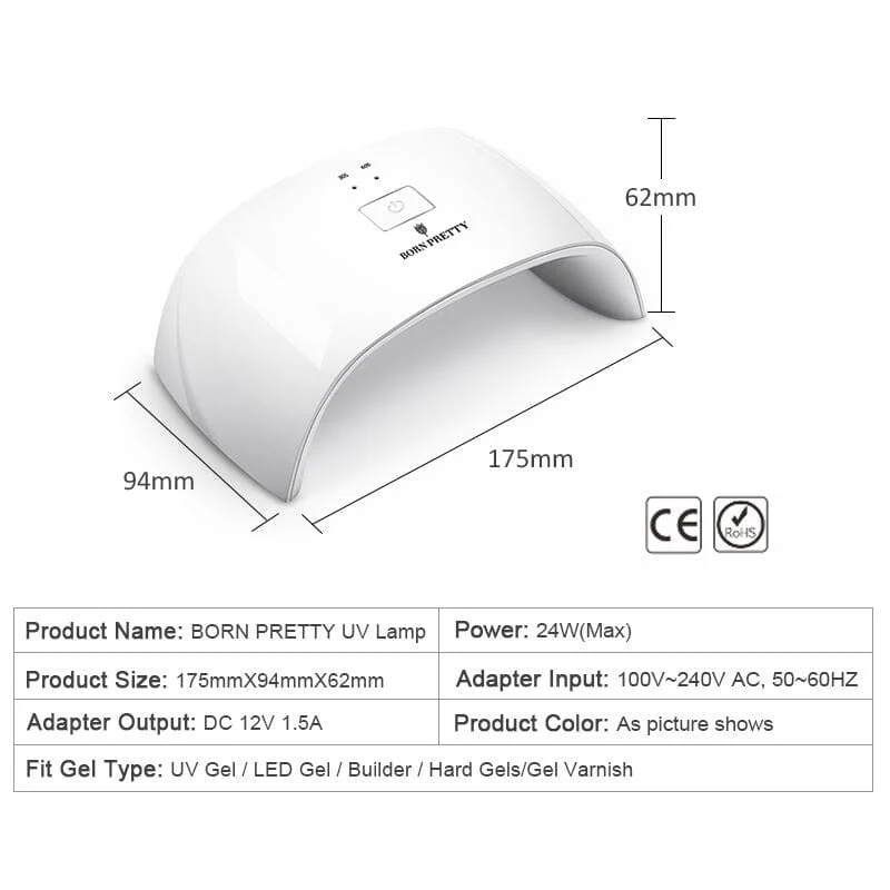 24W UV LED Nail Lamp US Type Plug - Image 4