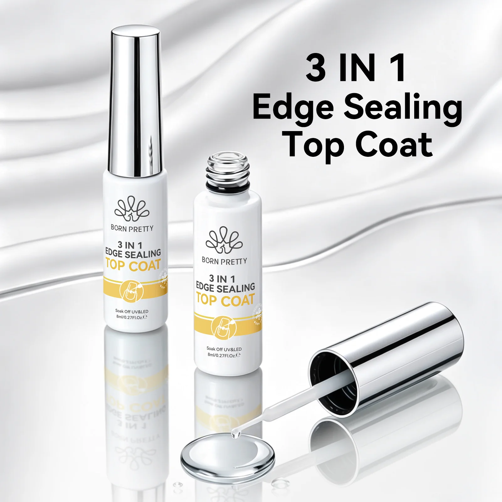3 in 1 Edge Sealing Top Coat 8ml - Image 6