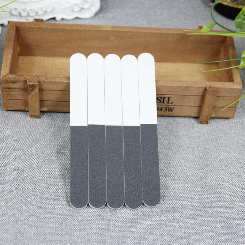 3-sided Nail File Buffer Black White Grey - Image 5