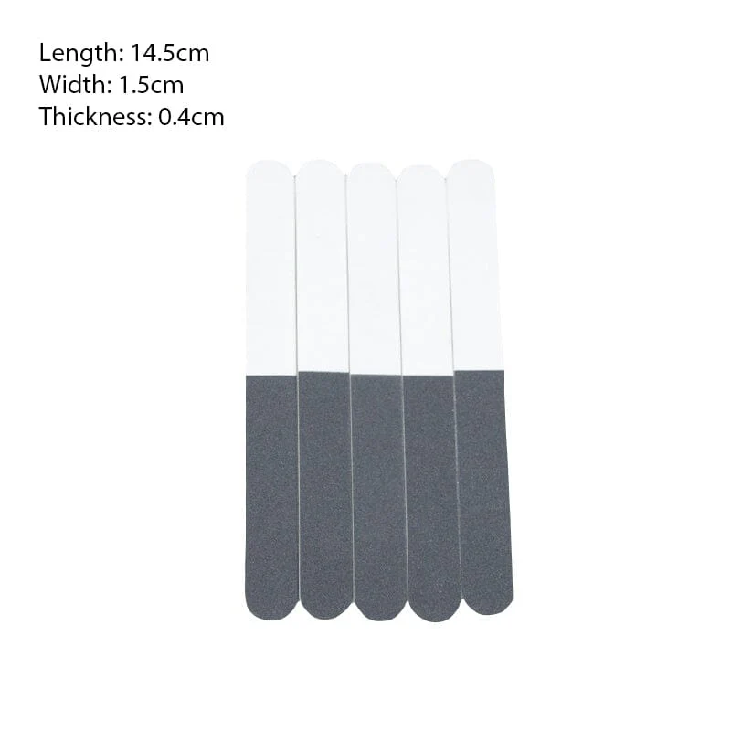 3-sided Nail File Buffer Black White Grey - Image 8