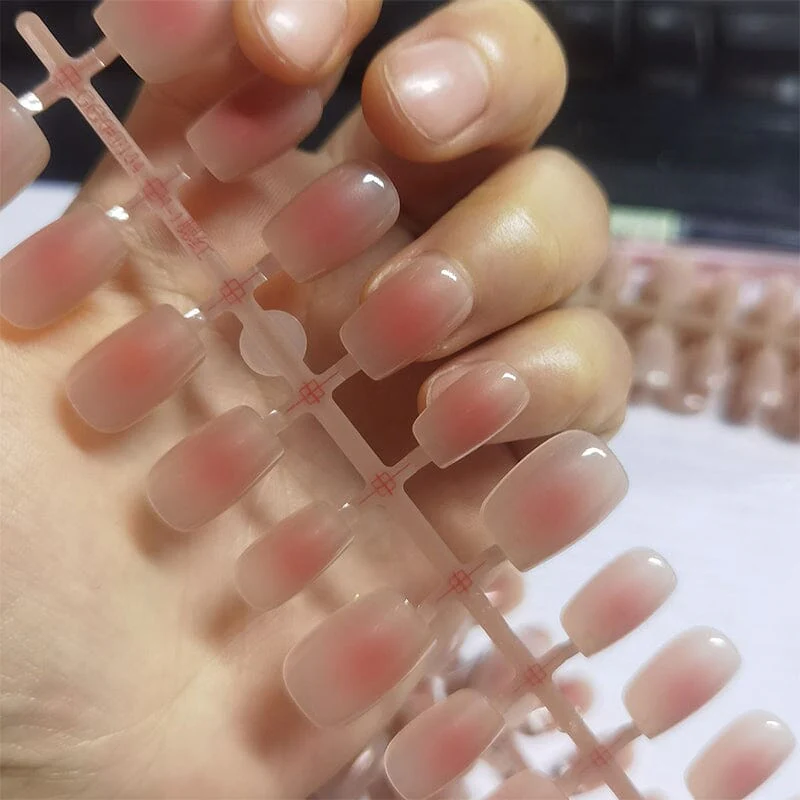 30pcs 15 Sizes White French False Nail Tips Short Square Press on Nails 08 - Image 7