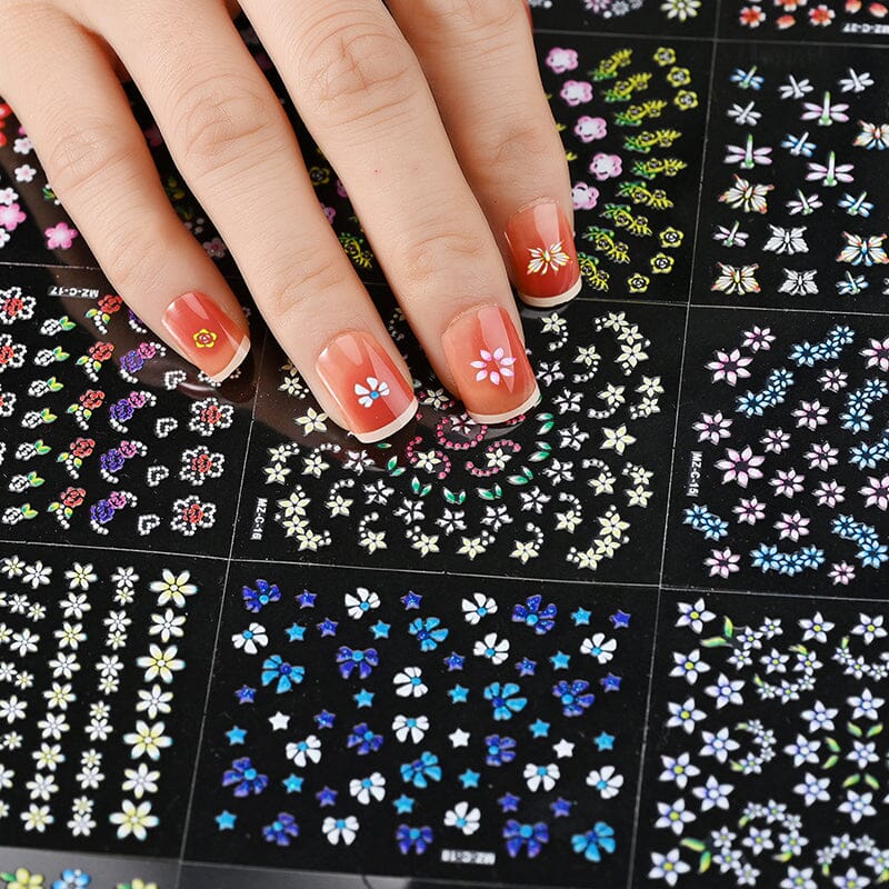 30pcs Flowers 3D Nail Stickers NLS003 - Image 5