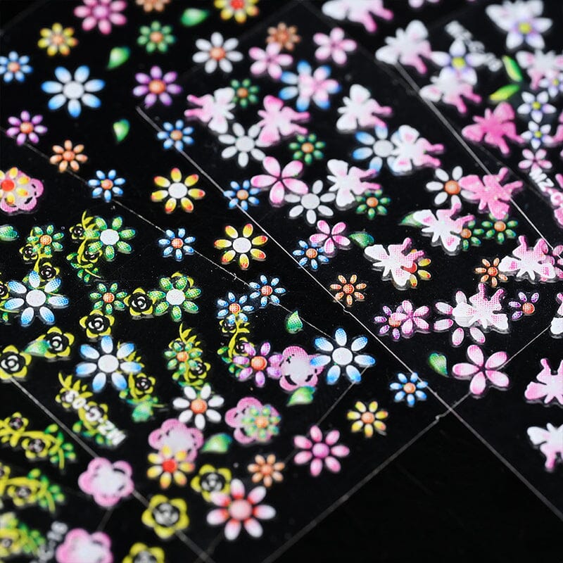 30pcs Flowers 3D Nail Stickers NLS003 - Image 6