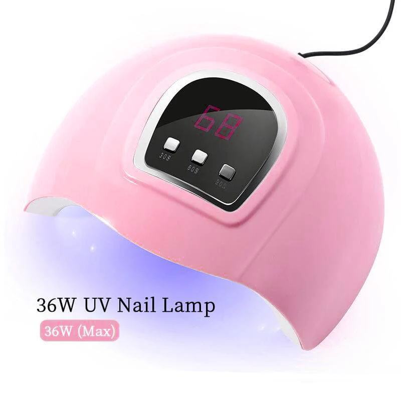 36W Pink UV LED Nail Lamp - Image 4