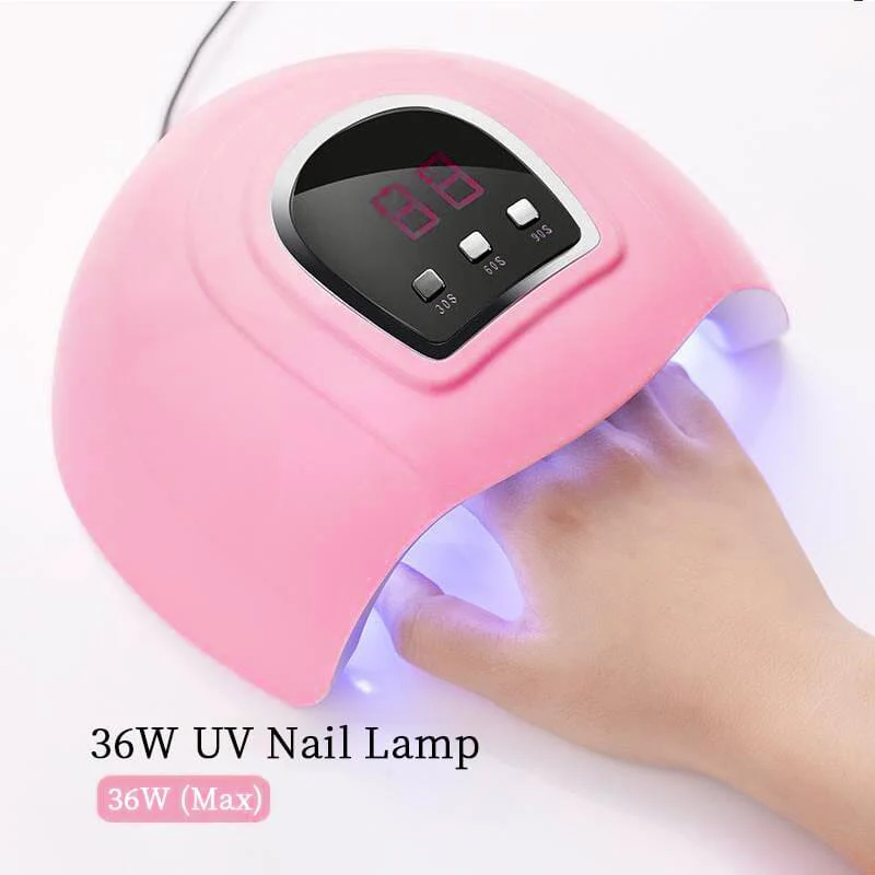 36W Pink UV LED Nail Lamp - Image 5