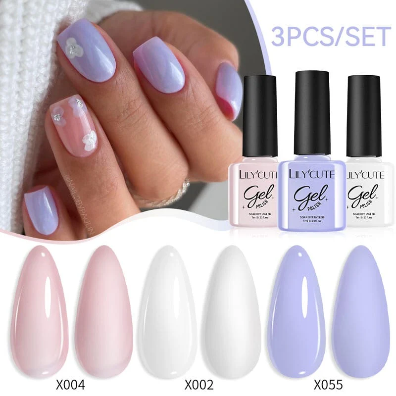 3pcs 7ml Color Gel Polish Set - Image 19