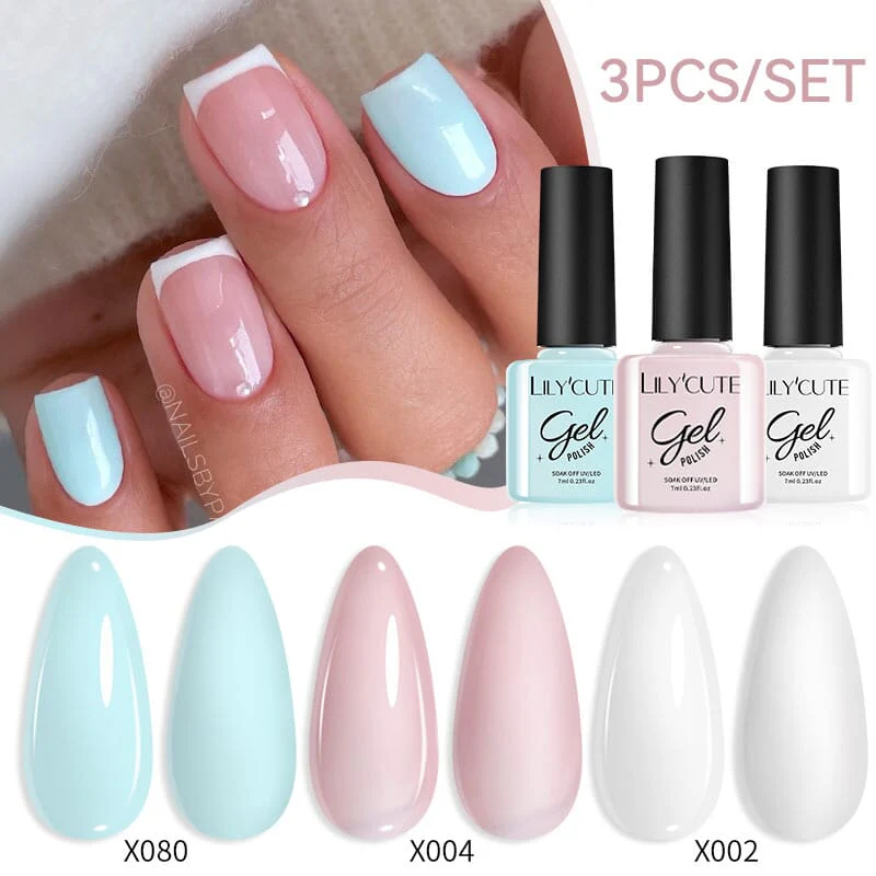 3pcs 7ml Color Gel Polish Set - Image 42