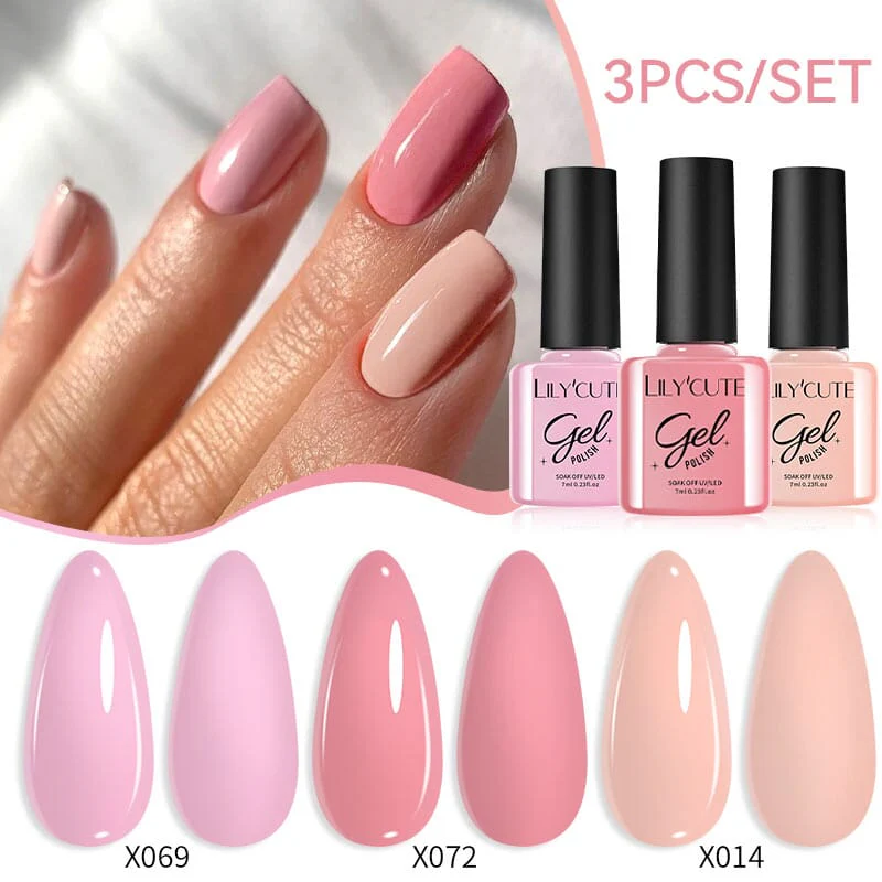 3pcs 7ml Color Gel Polish Set - Image 43