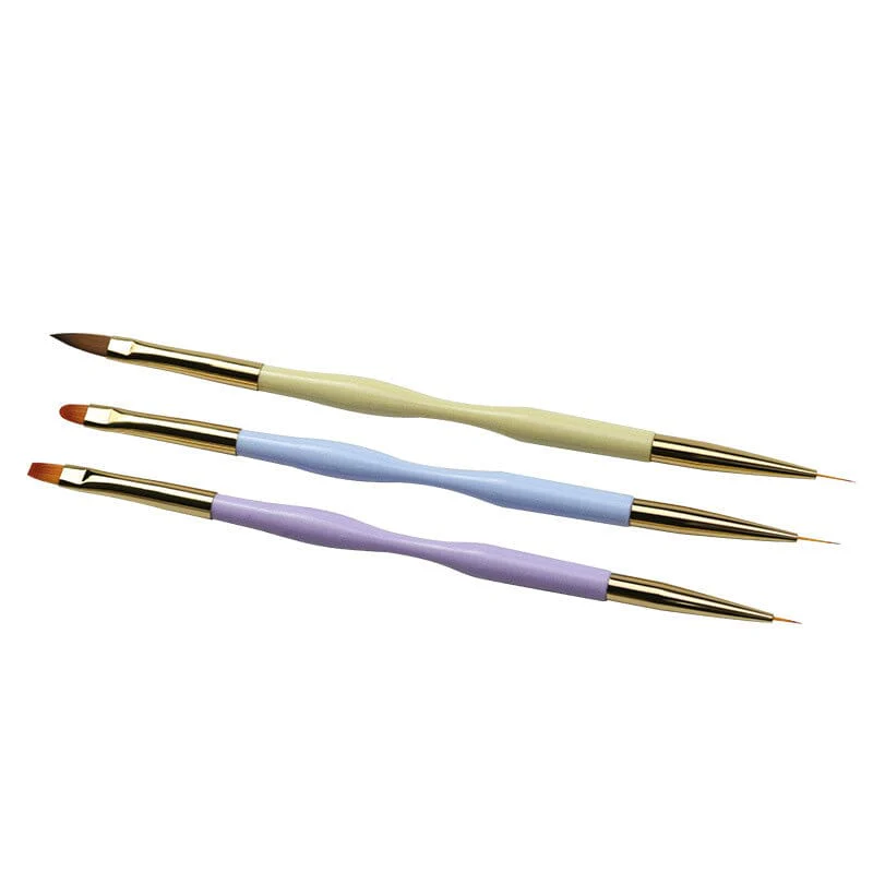 3Pcs Set Double Head Liner Brushes - Image 2