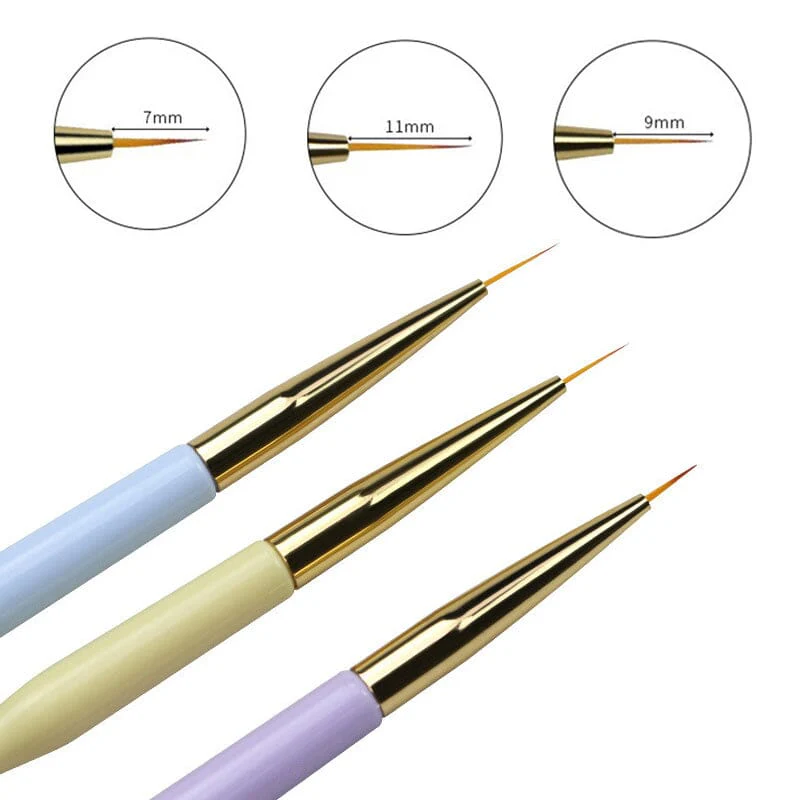3Pcs Set Double Head Liner Brushes - Image 6