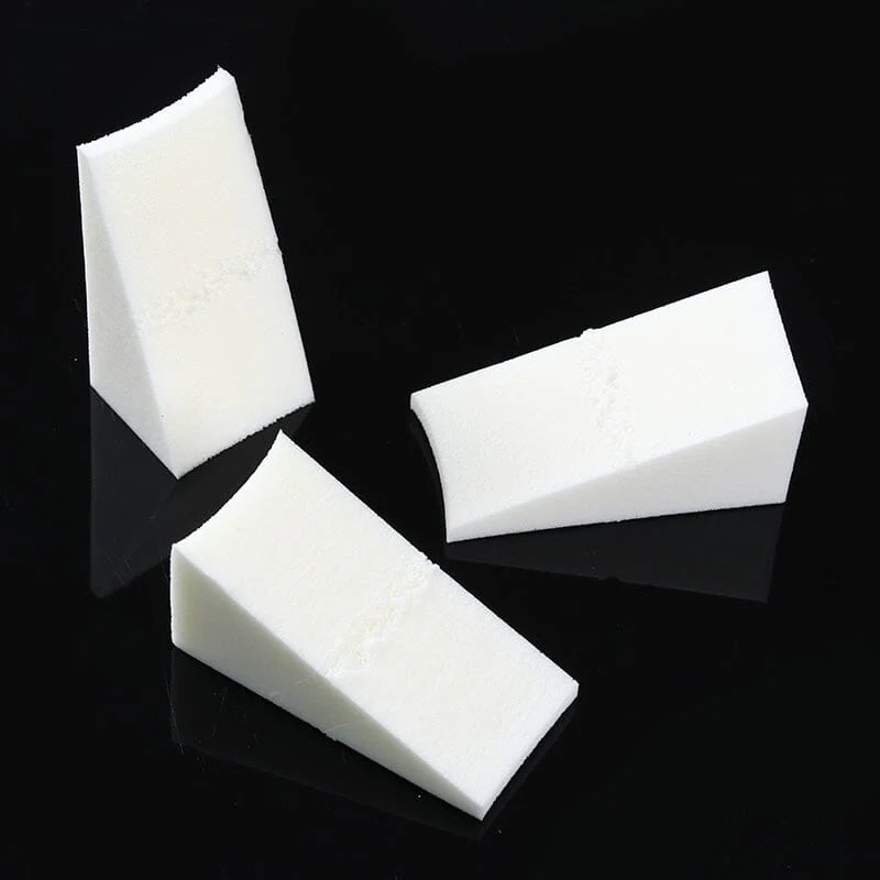 White Triangle Soft Sponges
