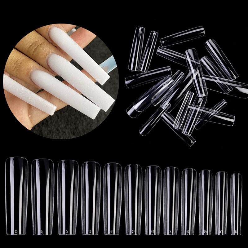 48pcs Almond Transparent False Nail Tips - Image 10