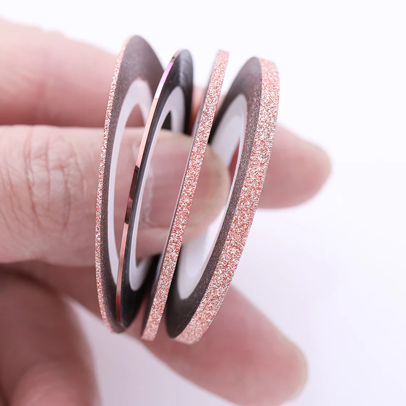 4pcs Rose Gold Nail Striping Tape Lines Set - Image 5