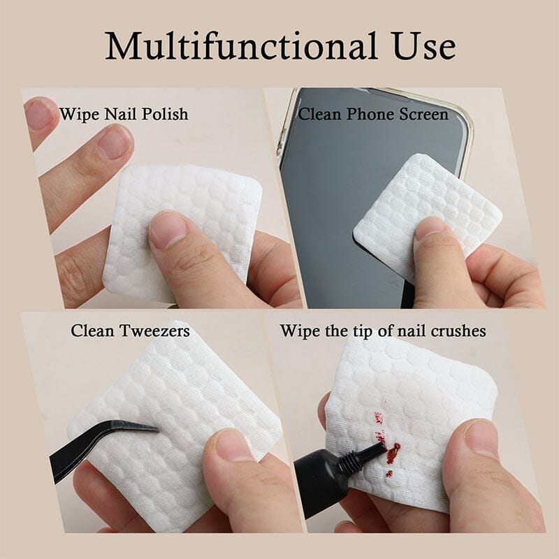 500pcs Nail Cleaning Cotton Pads - Image 8
