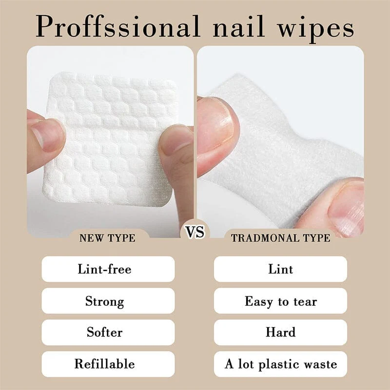 500pcs Nail Cleaning Cotton Pads - Image 9