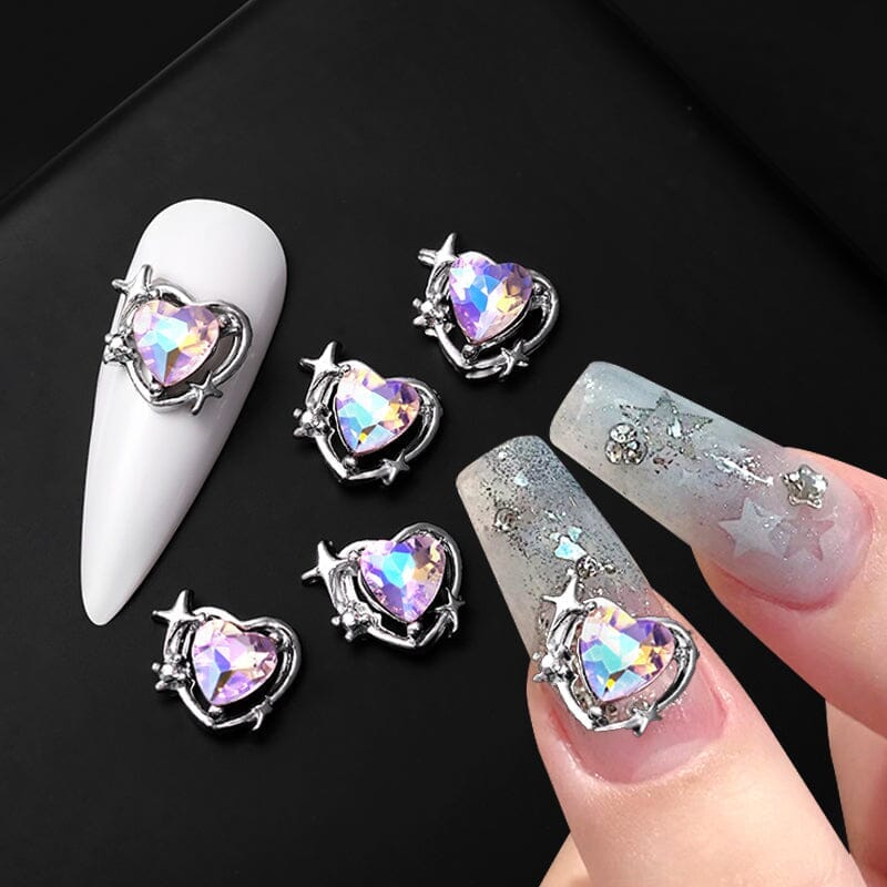 5pcs Rhinestones Metal Nail Decorations - Image 6