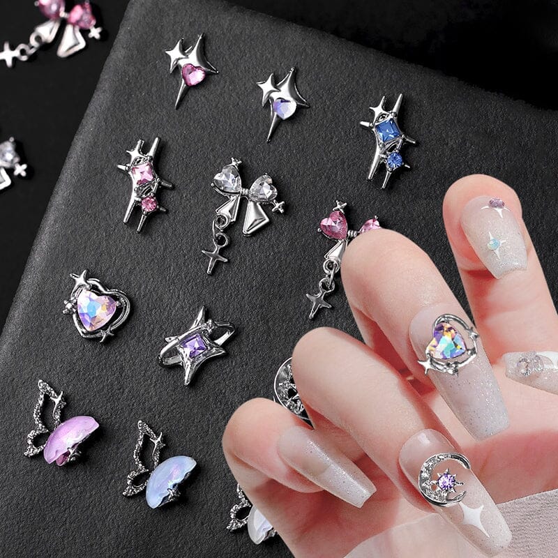 5pcs Rhinestones Metal Nail Decorations - Image 5