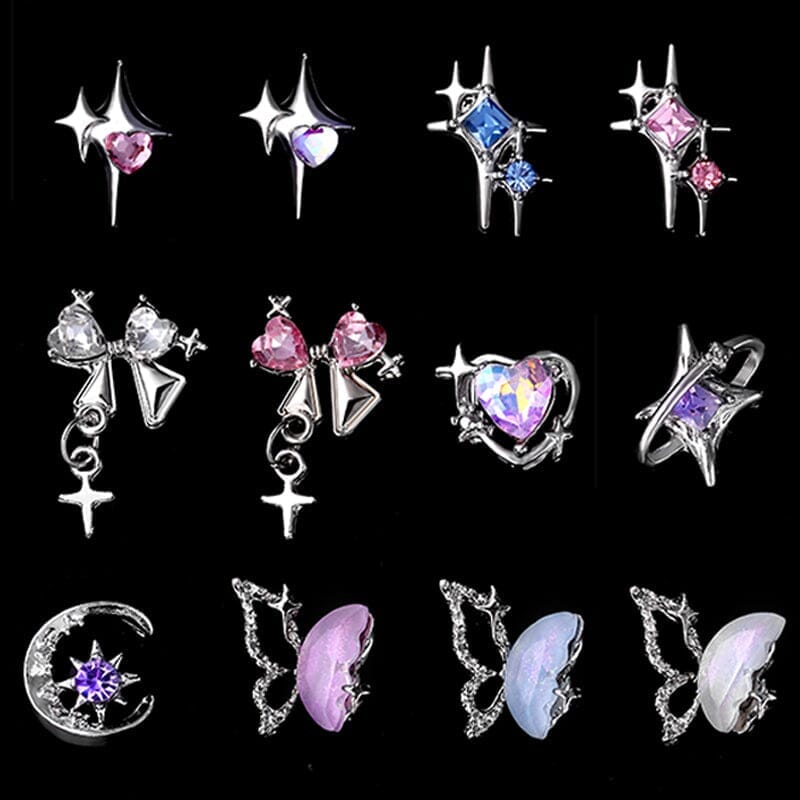 5pcs Rhinestones Metal Nail Decorations - Image 7