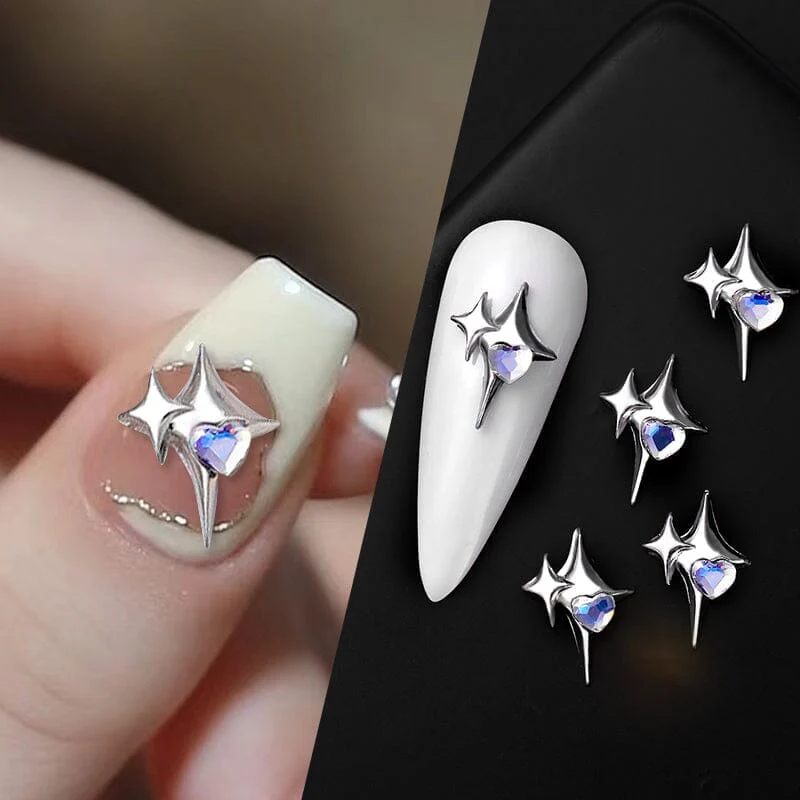 5pcs Rhinestones Metal Nail Decorations - Image 3
