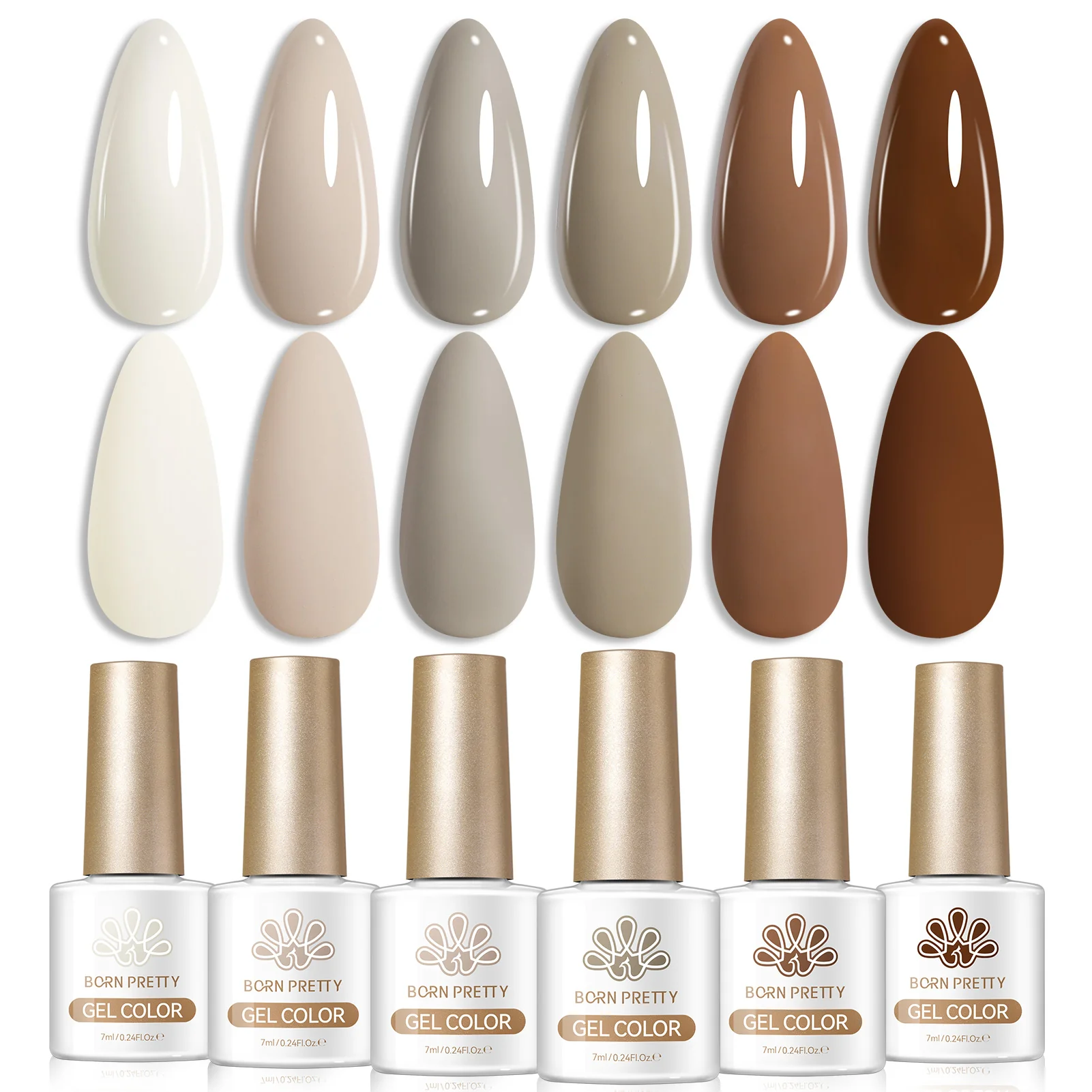 6 Bottles Color Gel Polish Set 7ml - Image 10