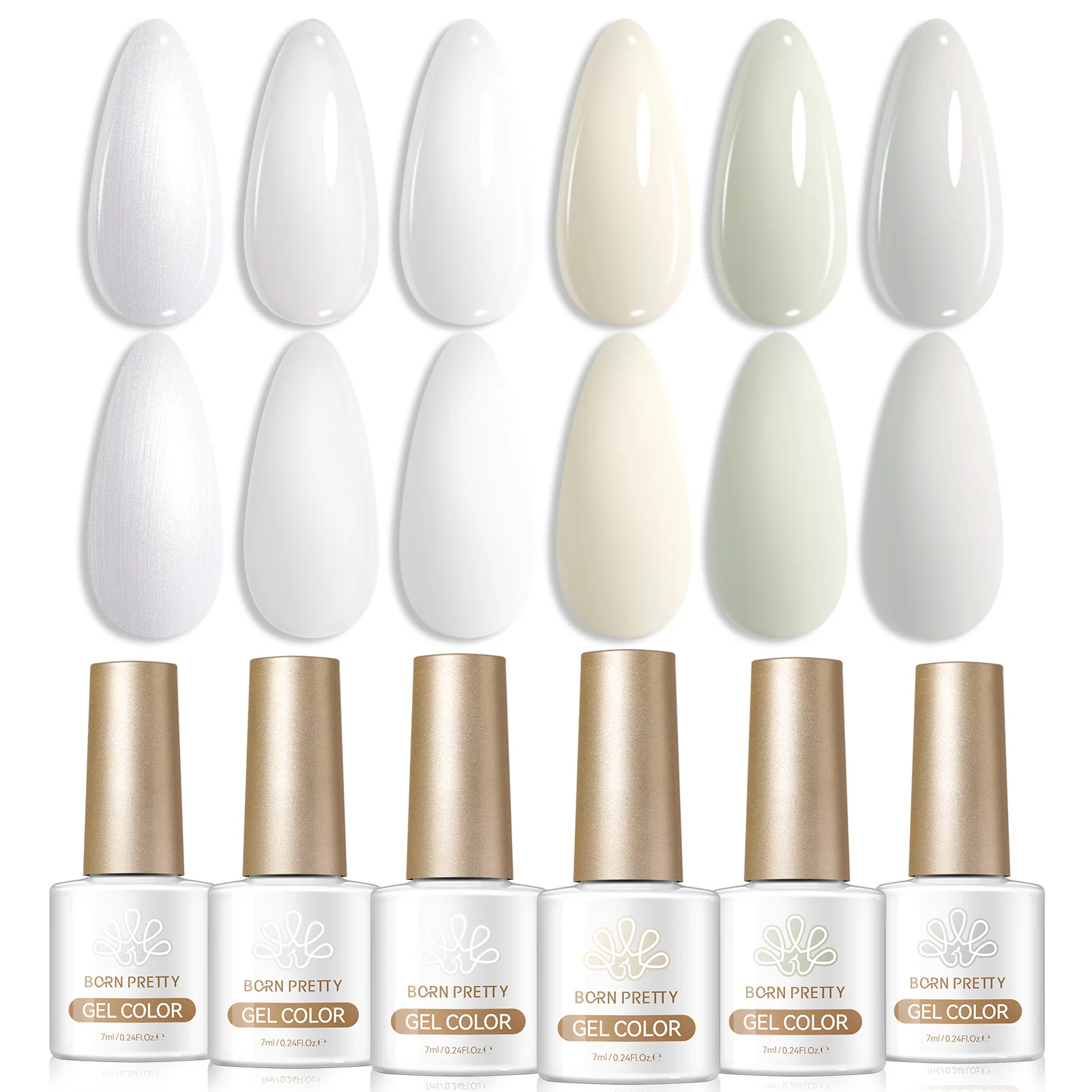 6 Bottles Color Gel Polish Set 7ml - Image 24