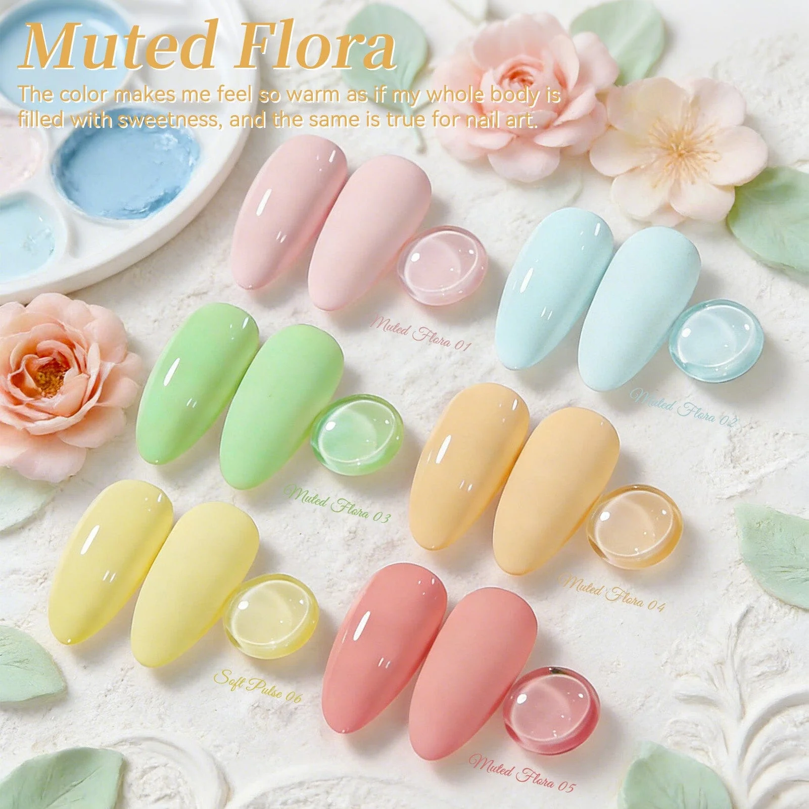 6 Bottles Color Gel Polish Set 7ml - Image 3