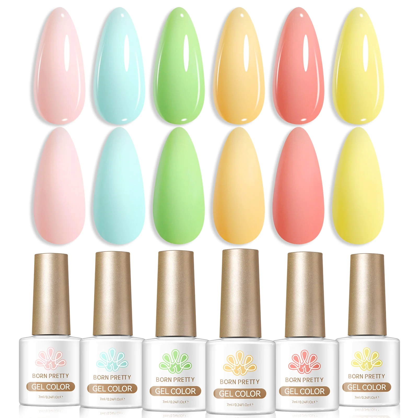 6 Bottles Color Gel Polish Set 7ml - Image 8