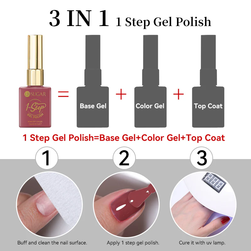 1 Step Gel Polish ST01 15ml - Image 25