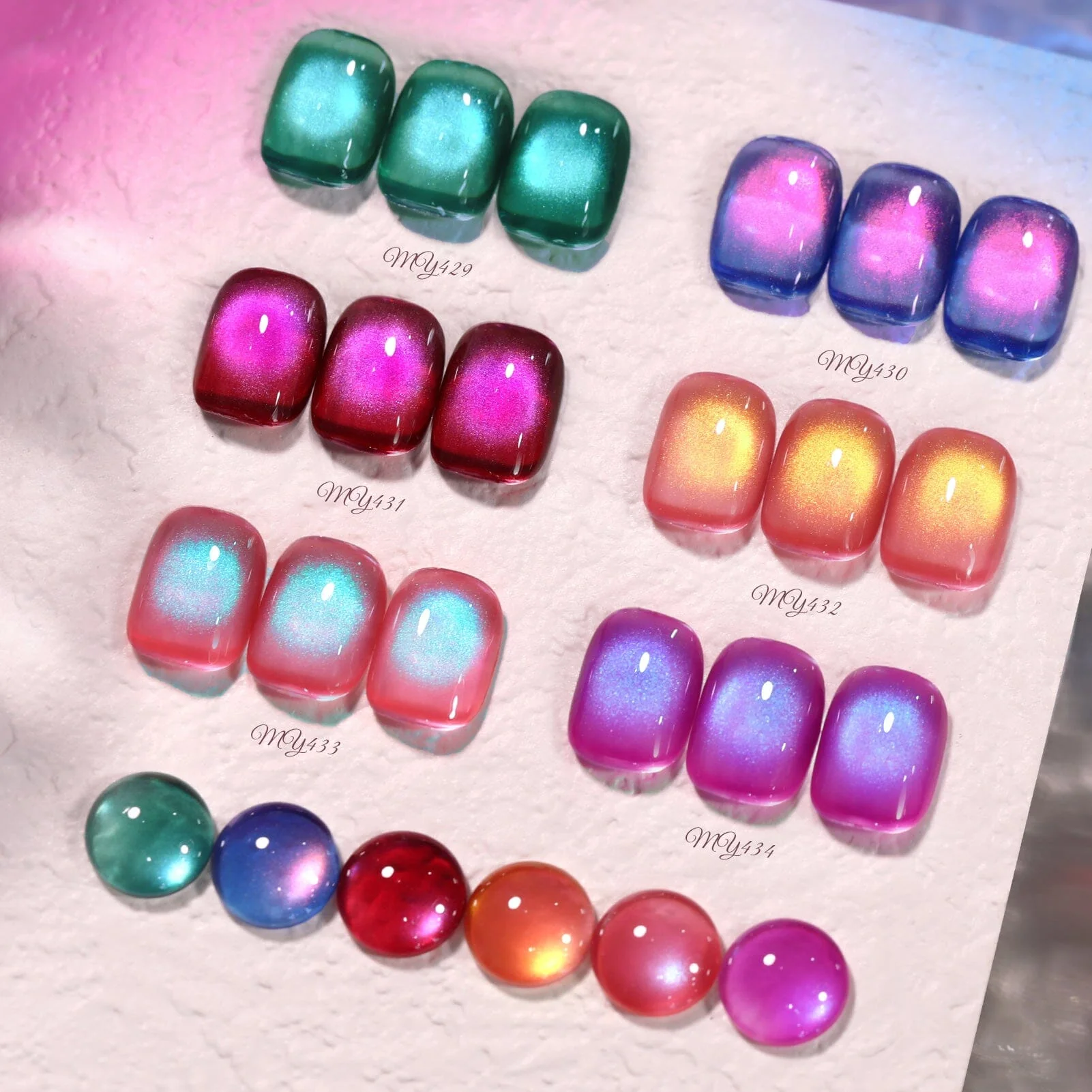 6 Colors Colored Cat Magnetic Gel M51 Summer Light 7ml - Image 4