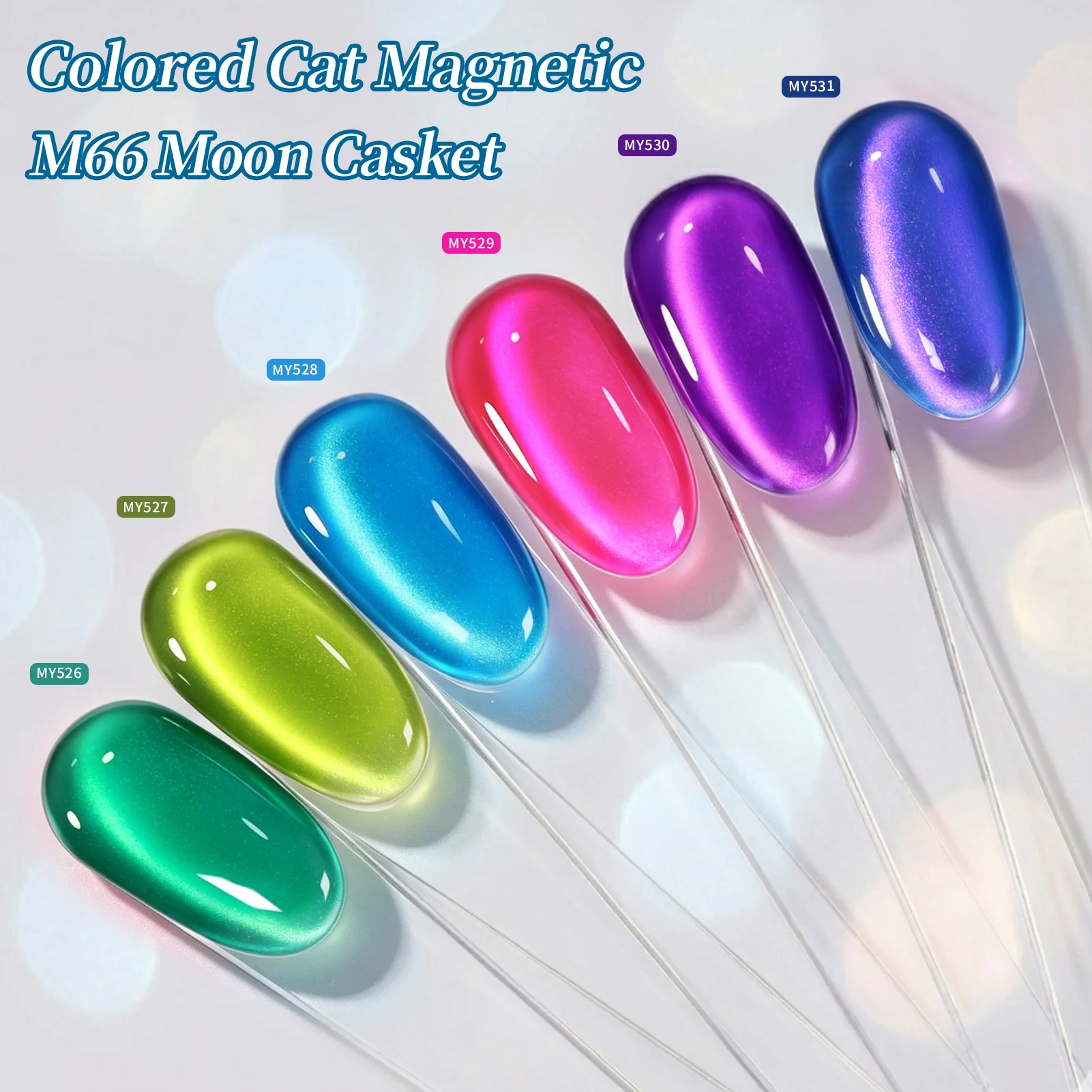 6 Colors Colored Cat Magnetic Gel M66 Moon Casket 7ml - Image 4
