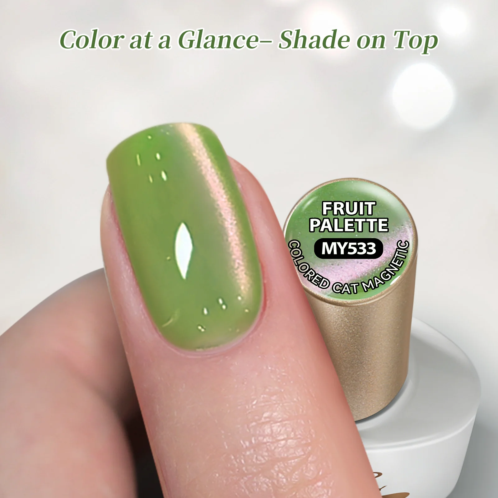 6 Colors Colored Cat Magnetic Gel M67 Fruit Palette 7ml - Image 8