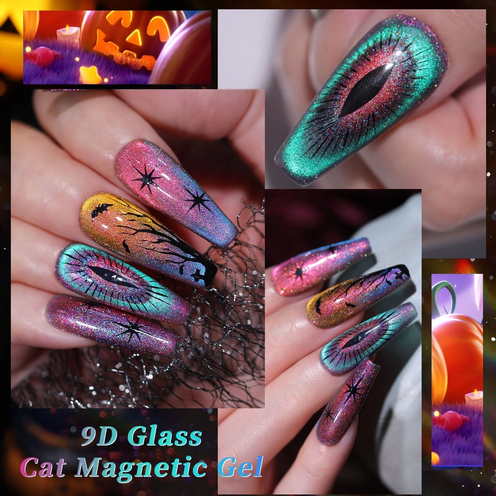 6 Colors Colored Cat Megnetic Gel M12 Reflective Glass 7ml - Image 3
