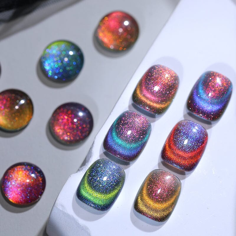 6 Colors Colored Cat Megnetic Gel M12 Reflective Glass 7ml - Image 7