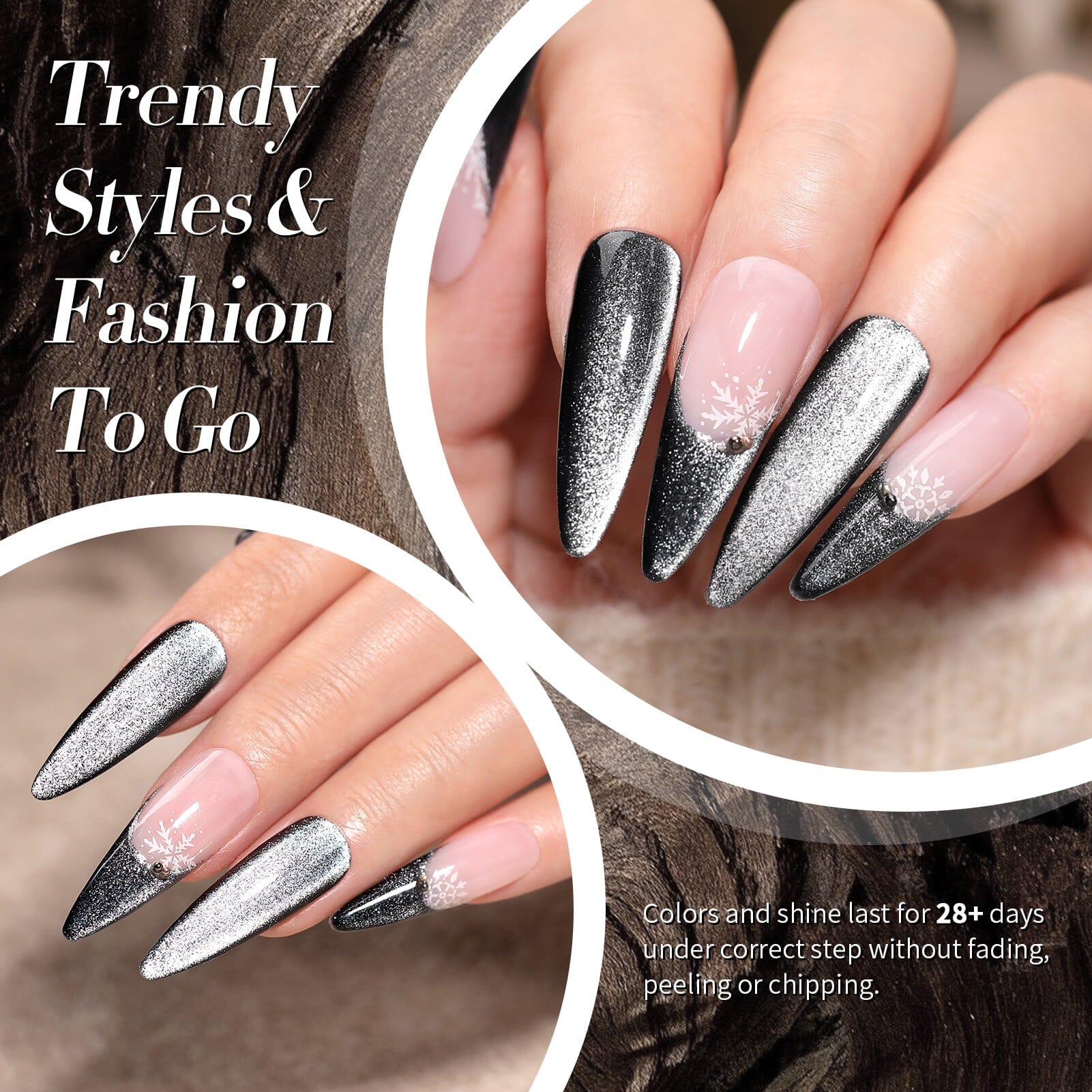 6 Colors Crystal Cat Magnetic Gel M19 Winter's Whisper 7ml - Image 3