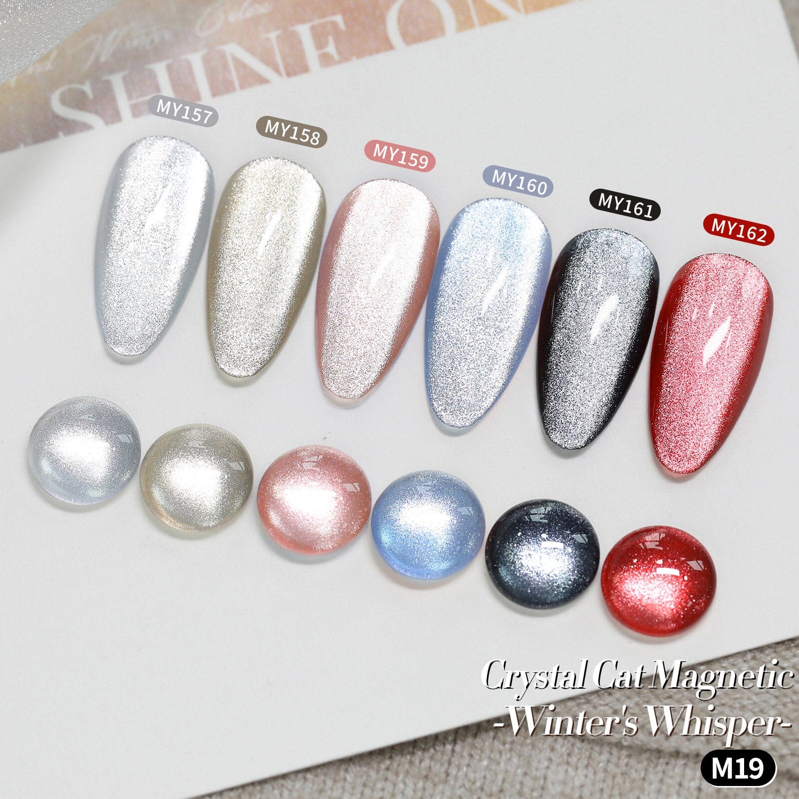 6 Colors Crystal Cat Magnetic Gel M19 Winter's Whisper 7ml - Image 4