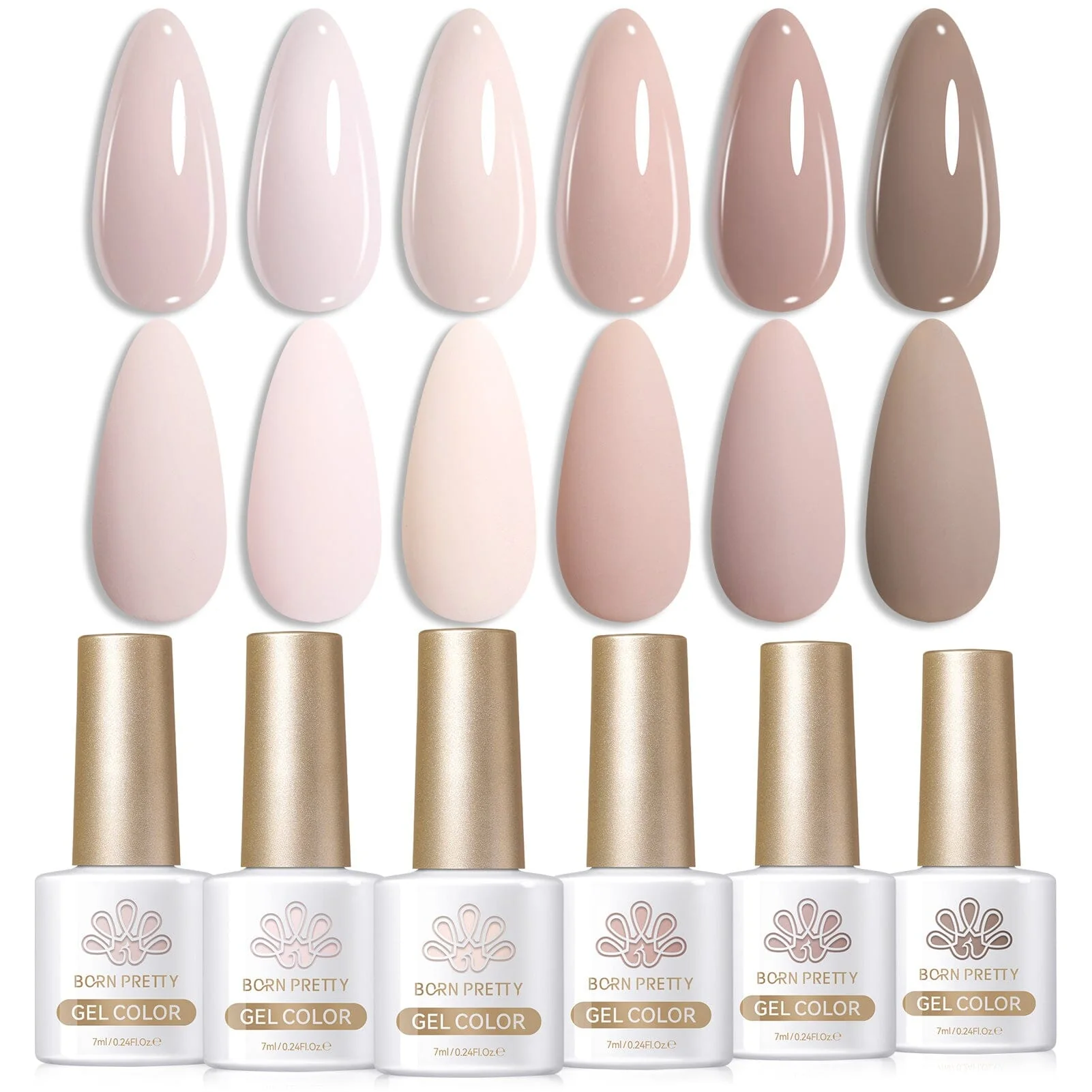 6 Colors Gel Polish S04 Clouded Rose 7ml