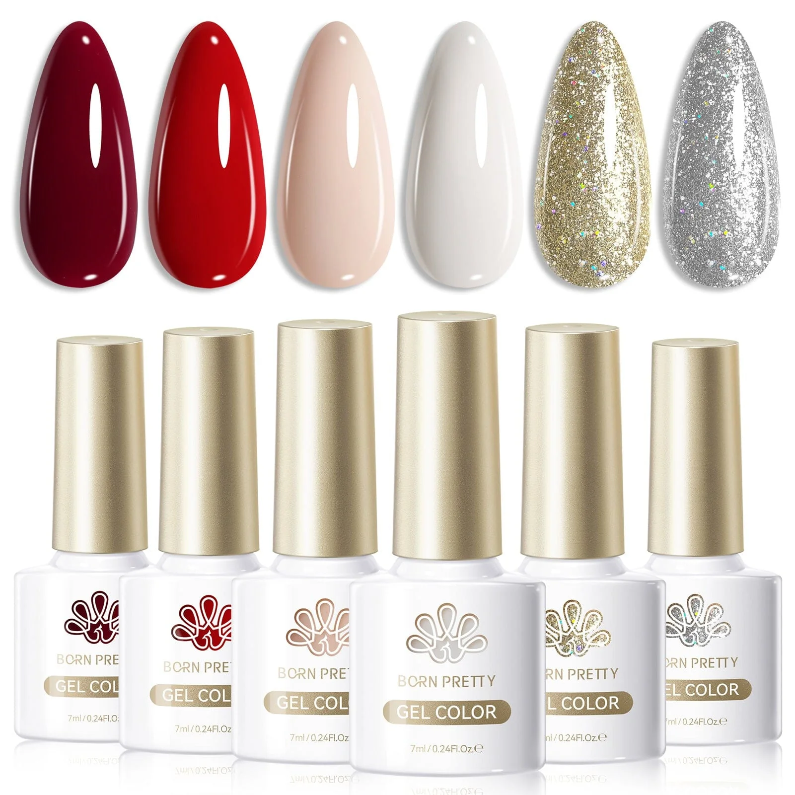 6 Colors Gel Polish S28 Winter Gala 7ml