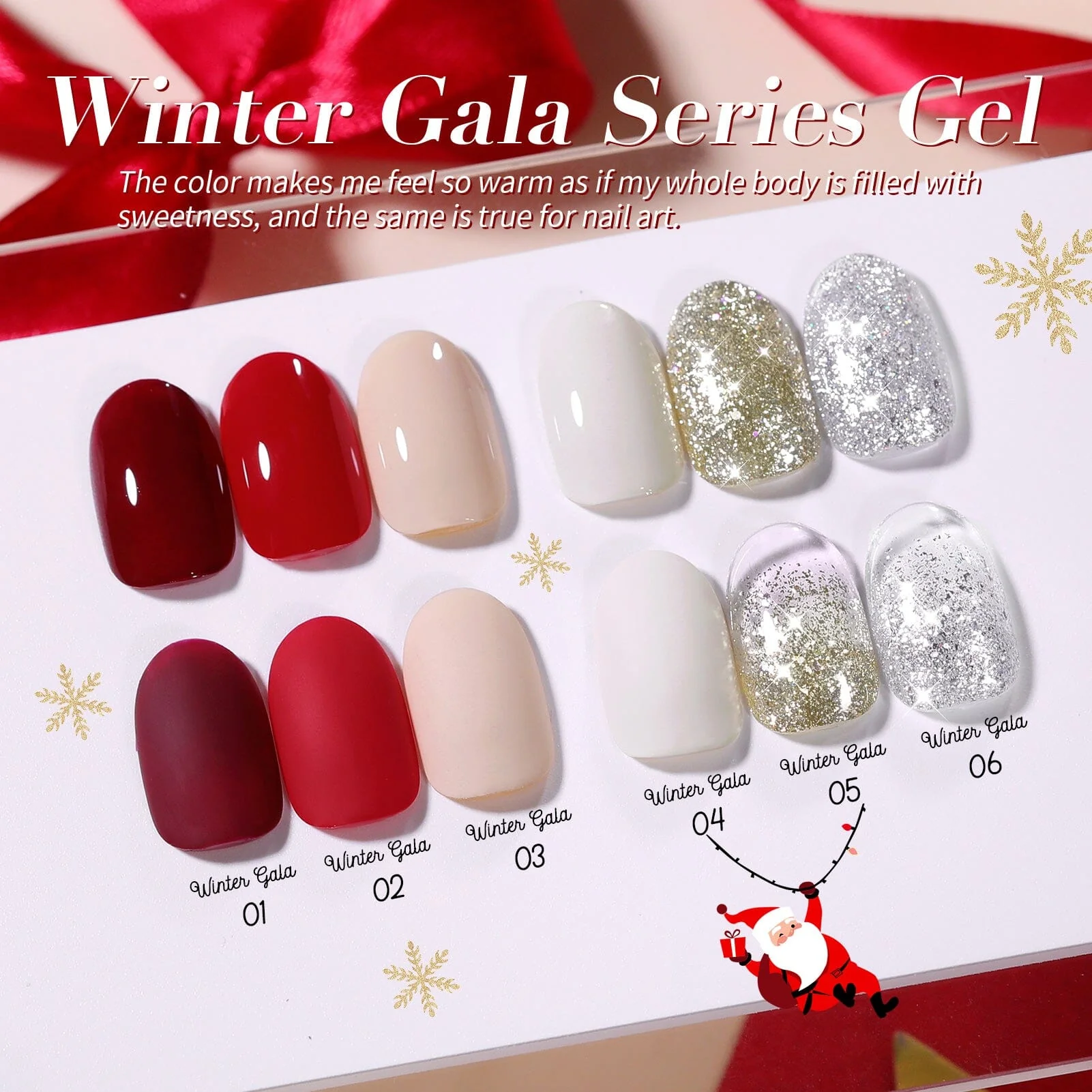 6 Colors Gel Polish S28 Winter Gala 7ml - Image 6
