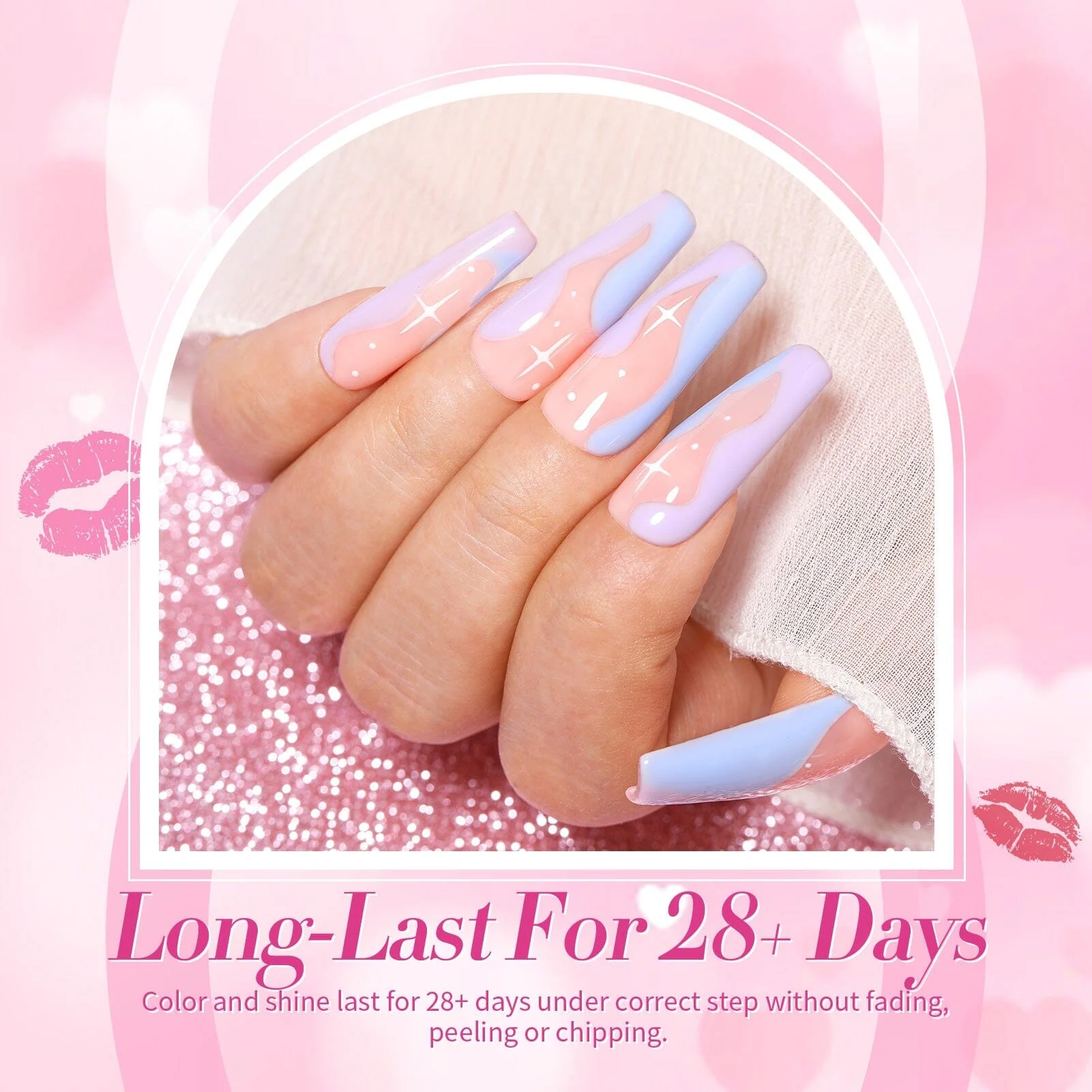 6 Colors Gel Polish S34 Cream Kiss 7ml - Image 4